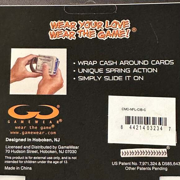 Cincinnati Bengals Utra Slim Money Clip - Picture 4 of 4